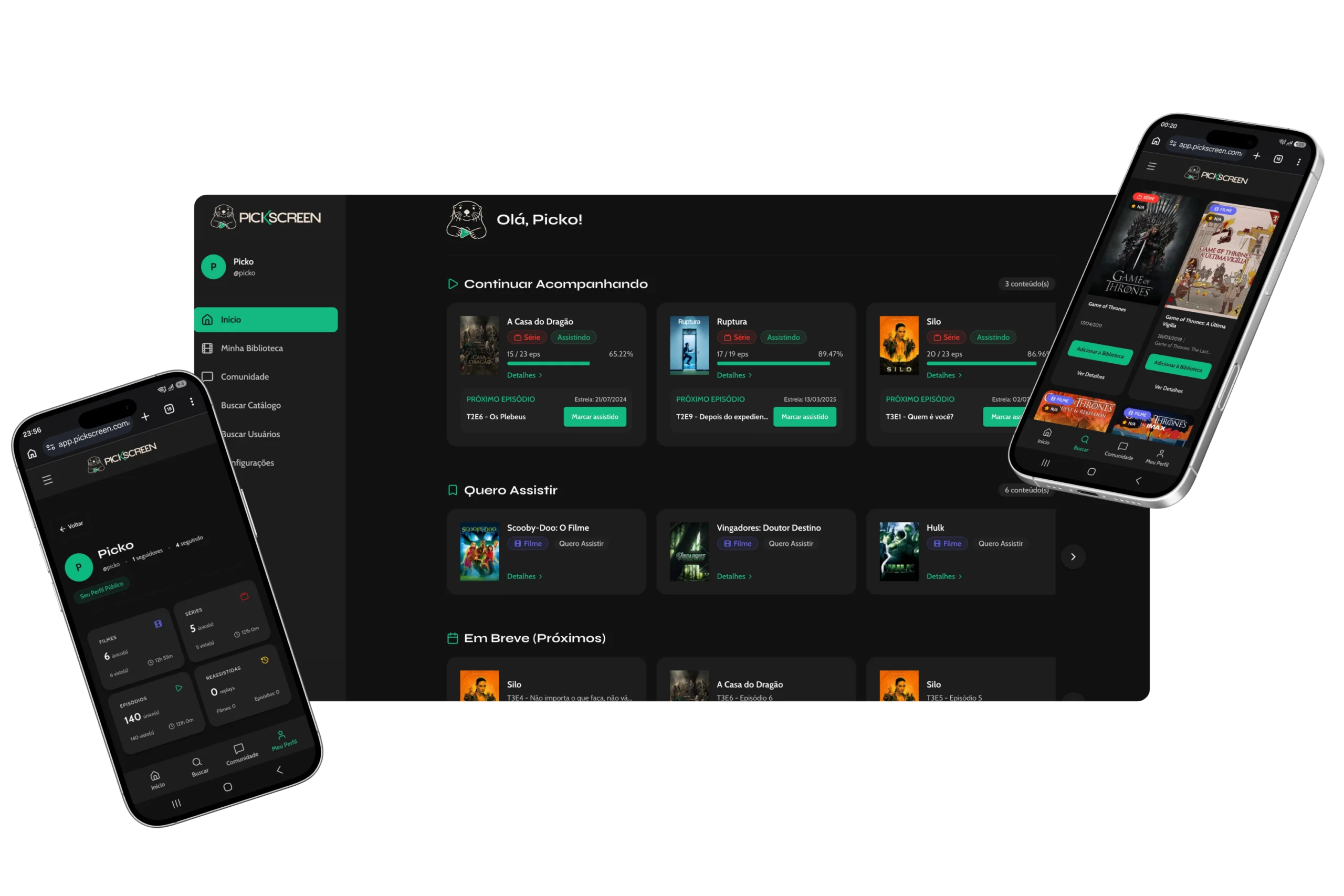 PickScreen - Organizador de Filmes e Séries